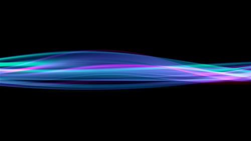 Colorful Wave - I - Cool Light - Artistic Loop