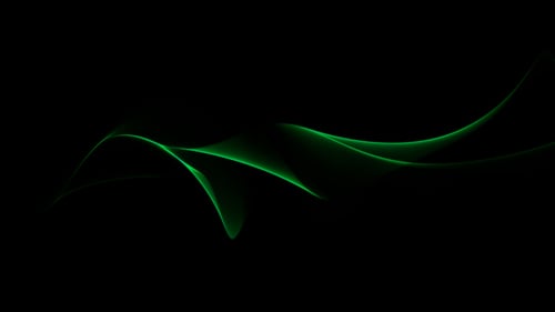 Imaginary Fabric - I - Waving Loop - Green Light