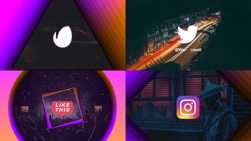 Dynamic Geometric Neon Logo Reveal Intro