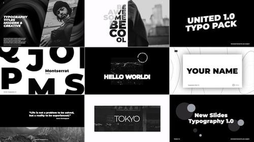 Typography Titles 1.0 | After Effects
