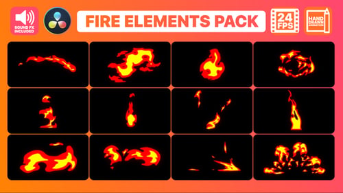 Fire Elements Pack | DaVinci Resolve