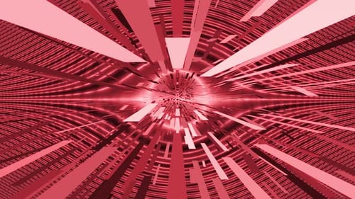 4K roter Blockchain-Datenhintergrund Seamless