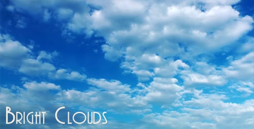 Zeitraffer für helle Wolken
