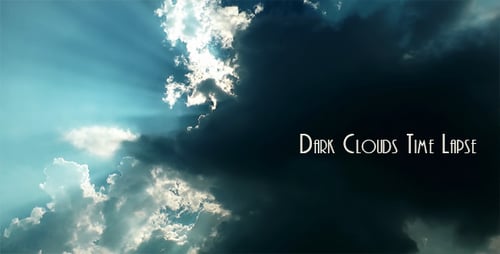 Zeitraffer für dunkle Wolken