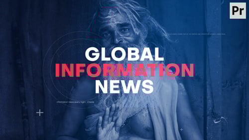 Dynamic News Broadcast Opener with Kinetic Text Reveals