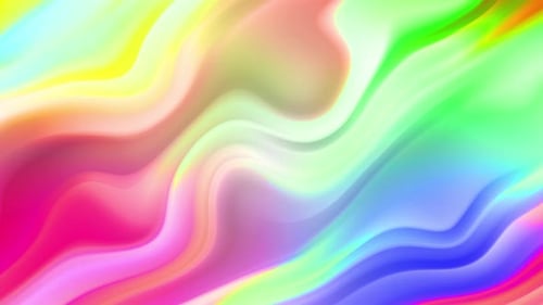 Vibrant Iridescent Liquid Flow Abstract Motion Background