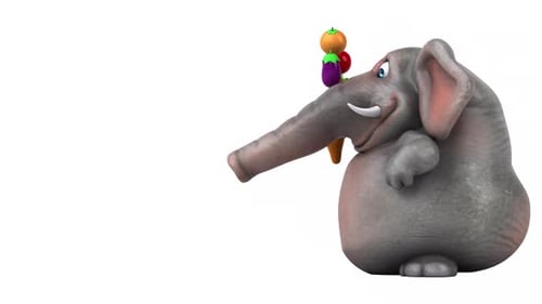 Lustiger Elefant - 3D-Animation