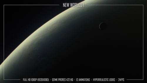 Cinematic Space Journey to Distant Planets
