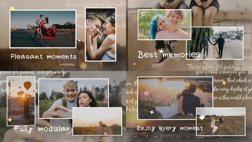 Fluid Photo Slideshow for Romantic Memories and Happy Moments