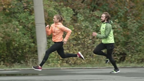 Couple Running Together