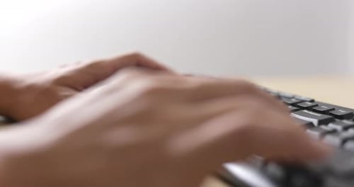 Working on computer