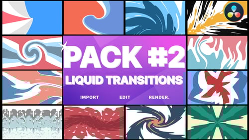 Liquid Transitions Pack 02 | DaVinci Resolve