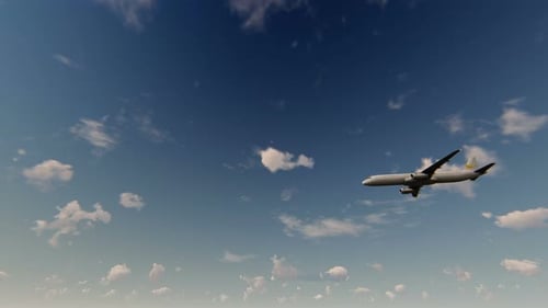 4K Airplane Takes Off