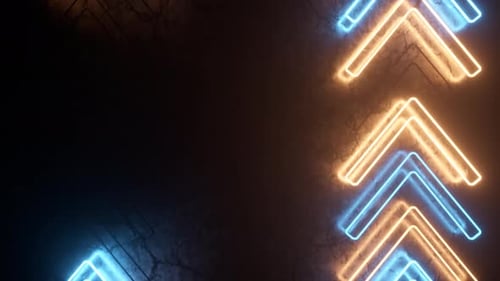 Animated Neon Chevron Background Loop