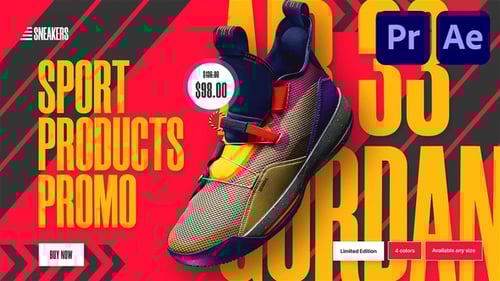 Sport Products Sale Promo. Sneakers