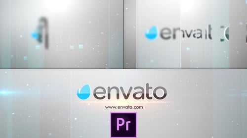 Logo minimalista de cristal: Premiere Pro