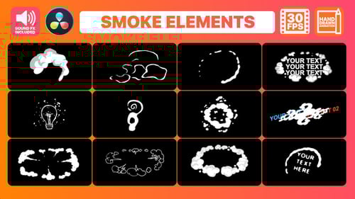 Flash FX Smoke Elements And Titles | DaVinci Resolve