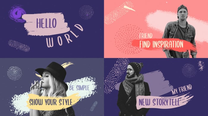 Dynamic Abstract Collage Photo Slideshow, Video Displays ft. collage ...