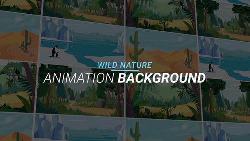 Wild nature - Animation background