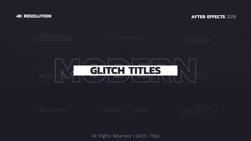 Dynamic Glitch Text Animations for Digital Titles and Openers
