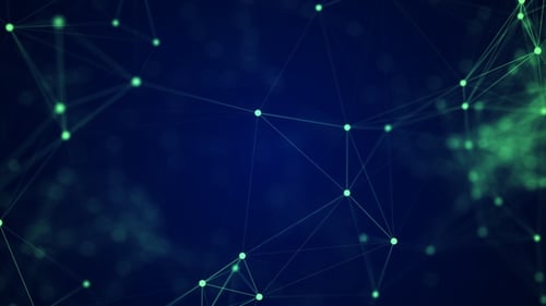 Green And Blue Plexus Background