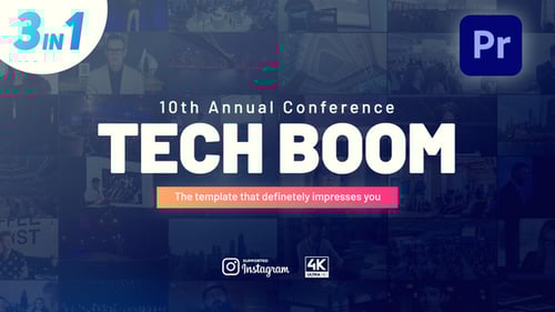 Modern Event Conference Opener with Corporate Speaker Titles