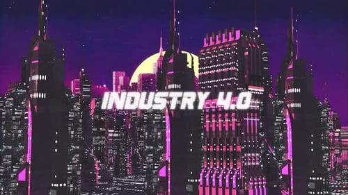 Cybercity Hintergrund Industrie 4.0