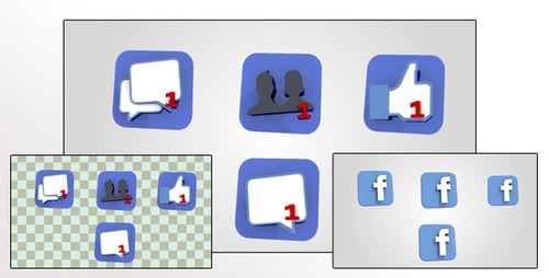 3D Facebook Notifications