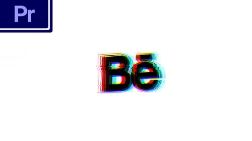 Dynamic Glitch Effect Logo Reveal