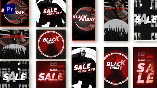 Black Friday Instagram Promo Mogrt 140