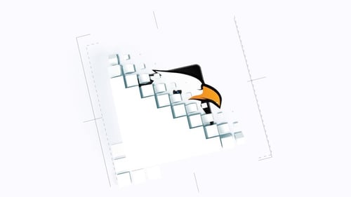 Animated Logo Reveal with Dynamic Geometric Cubes