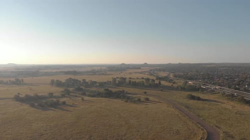 Aerial view of an Old Abandoned race Track where Formula 3 used to be raced