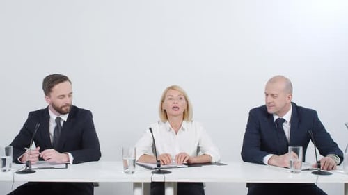 Formal Panel Discussion in Corporate Business Setting