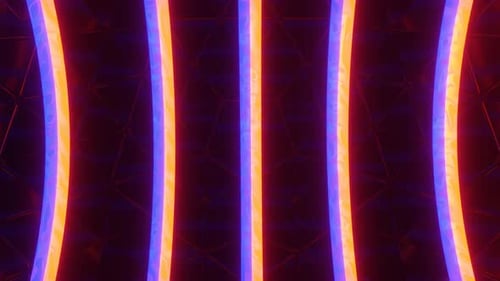 Dynamic Abstract Neon Grid Lines Motion Background