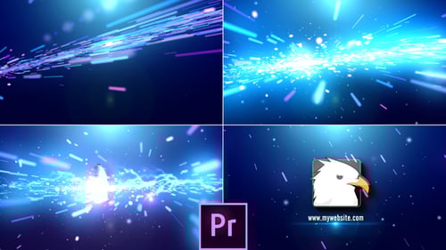 Cinematic Streaks and Particles Logo Reveal