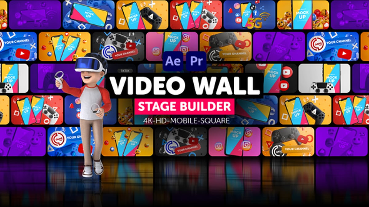 Video Wall Stage Builder, Video Displays ft. grid video & multi - Envato