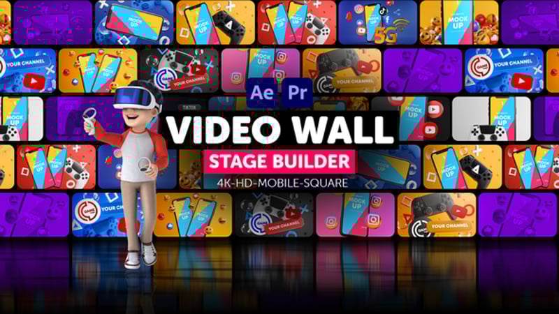 Video Wall Stage Builder, Video Displays ft. grid video & multi - Envato