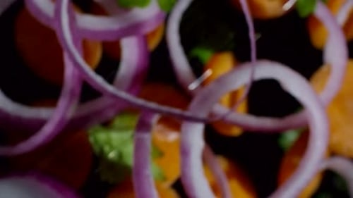 Falling Fresh Vegetables