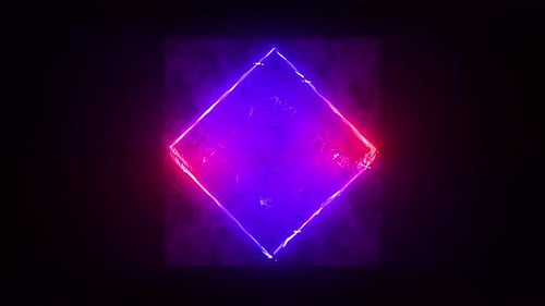 Drawn Glowing Cube