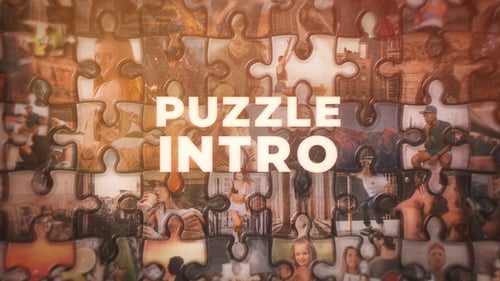 Dynamic Puzzle Grid Video Intro