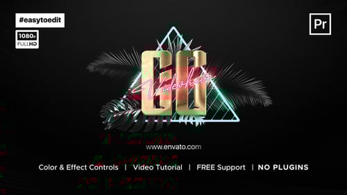 Synthwave Logo Reveal