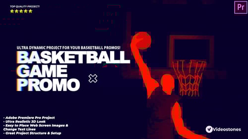 Basketball Game Promo - Basketball Intro Premiere Pro
