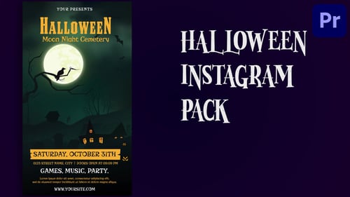 Halloween Party Instagram Story | Mogrt 173