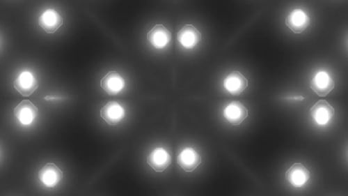 Geometric LED Light Wall Loop Background