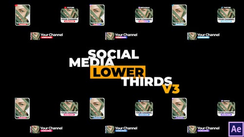Social Media Lower Thirds v3