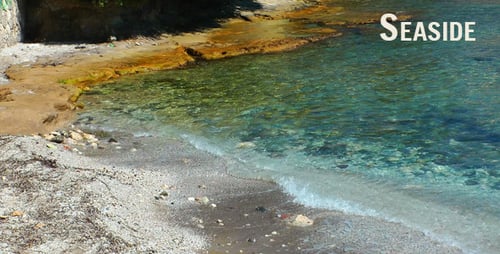 Gentle Waves Lapping on a Sandy Beach
