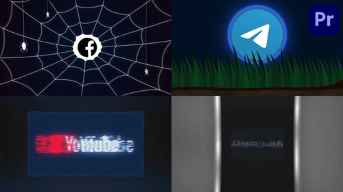 Halloween Logo Pack | Premiere Pro MOGRT