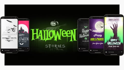 Animated Halloween Social Media Greetings and Posts