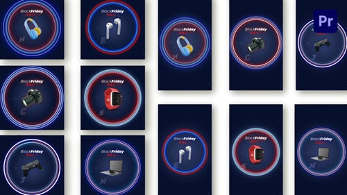 Black Friday Sale Glowing Instagram Ads