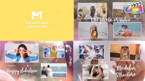Dynamic Photo Gallery Slideshow with Cheerful Animated Graphics